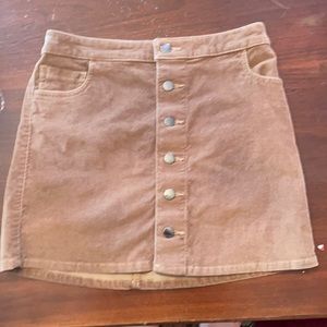 Corduroy Express Skirt with buttons